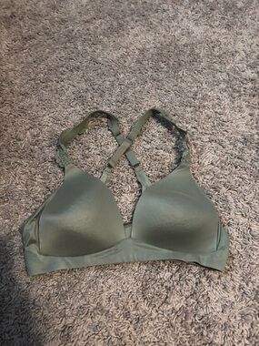 aerie Smooth Padded Bralette — Sage Green